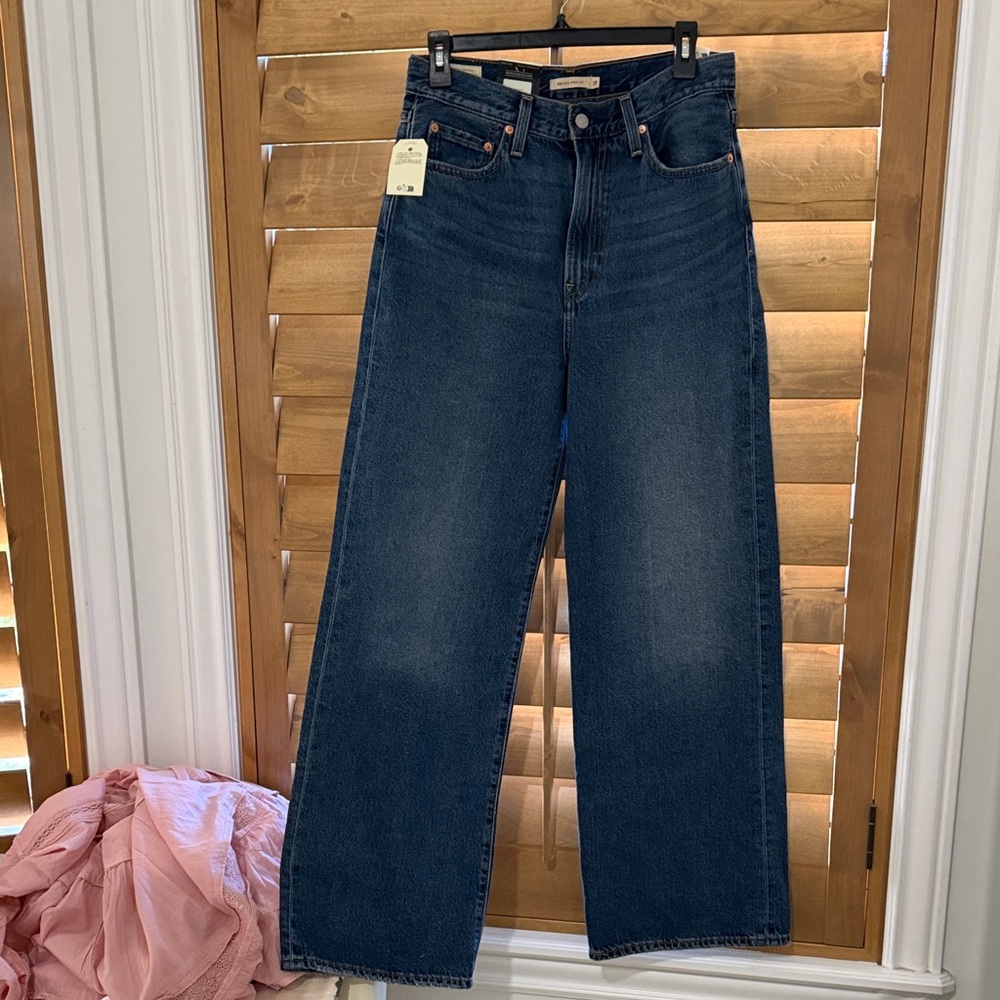 Levi's Dark Blue Flare & Wide Leg Jeans